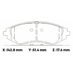 D797CL - CERAMICA PASTILLA CHEVROLET AVEO OPTRA, DAEWOO LEGANZA NUBIRA