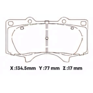 D976SD - SEMICERAMICA PASTILLA TOYOTA HI LUX 4X4 - FORTUNER - JAC T5 T6 T7