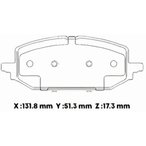 MD1U1898CL - CERAMICA PASTILLA CHEVROLET ONIX (19-)