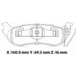 D1109CL - CERAMICA PASTILLA FORD EXPLORER (06-11) SPORTRACK (07-11) POST