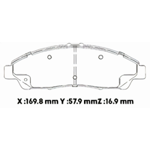 D1280CL - CERAMICA PASTILLA HONDA PILOT 08-15 CHEVROLET BLAZER 18-