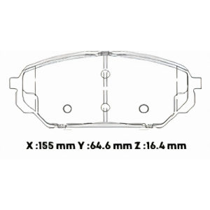 D1301CL - CERAMICA PASTILLA HYUNDAI VERACRUZ