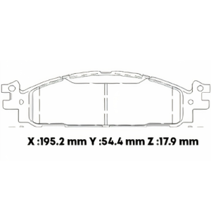 D1508CL - CERAMICA PASTILLA FORD EXPLORER (13-14)
