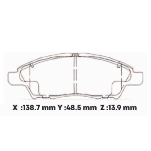 D1592CL - CERAMICA PASTILLA NISSAN VERSA (-21) - MARCH