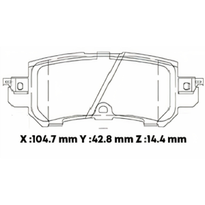D1624CL - CERAMICA PASTILLA MAZDA CX5 CX3 MAZDA 2 19- POST