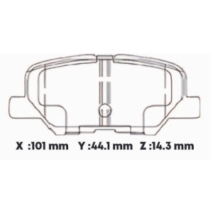 D1679CL - CERAMICA PASTILLA MITSUBISHI ASX (11-) OUTLANDER (13-) MAZDA 3 (13-) POST