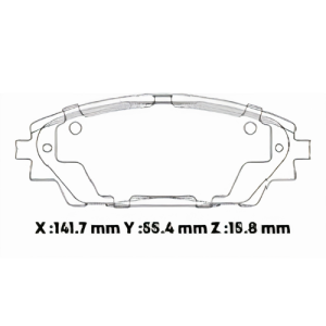 D1728CL - CERAMICA PASTILLA MAZDA CX3 CX30 DELT