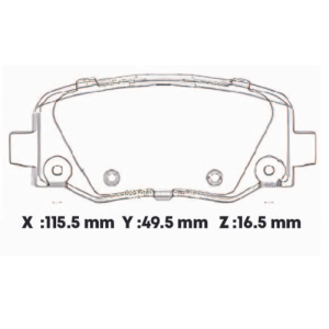 D1734CL - CERAMICA PASTILLA FIAT 500 X / JEEP CHEROKEE RENEGADE 2018> MITSUBISHI OUTLANDER 2019- POST
