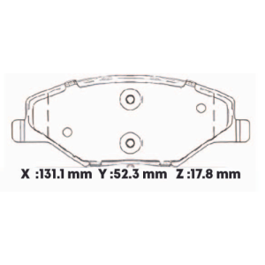 D1776CL - CERAMICA PASTILLA VOLKSWAGEN POLO (17-)
