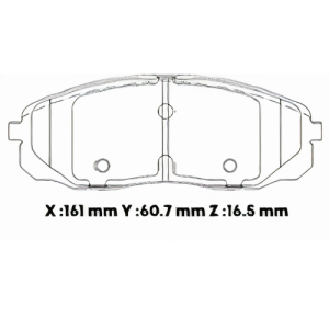 D1814CL - CERAMICA PASTILLA KIA CARNIVAL (16-)