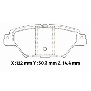 D1934CL - CERAMICA PASTILLA MAZDA CX9 (18-) POST