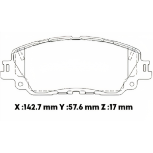 D2076CL - CERAMICA PASTILLA TOYOTA RAV4 20-