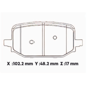 D2232CL - CERAMICA PASTILLA FORD EXPLORER 2022- POST