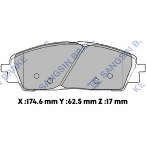 D2392CL - CERAMICA PASTILLA KIA CARNIVAL 21- SEDONA 21-