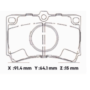 D319EL - CARBON PASTILLA MAZDA 323 (CON PUPO Y GANCHO)