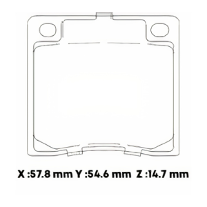 D41EL - CARBON PASTILLA DATSUN 1200 12Y