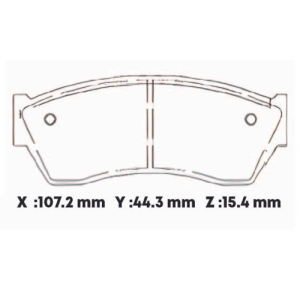 D451EL - CARBON PASTILLA CHEVROLET SWIFT