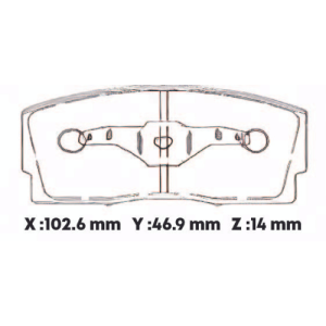 D456EL - CARBON PASTILLA DIHATSU CHARADE APPLAUSE