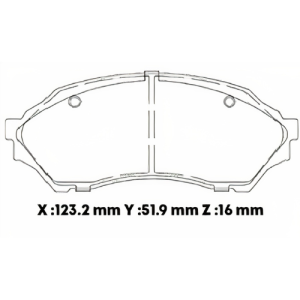 D798EL - CARBON PASTILLA MAZDA ALEGRO