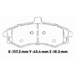 D941EL - CARBON PASTILLA HYUNDAI MATRIX