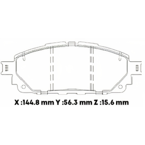 MD2006CL - CERAMICA PASTILLA TOYOTA VIGO 2.7 TOYOTA HILUX 2016"